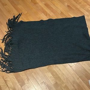 free people dark green scarf